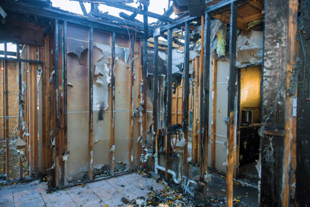 Professional Fire Damage Restoration technician working in Wyoming, OH